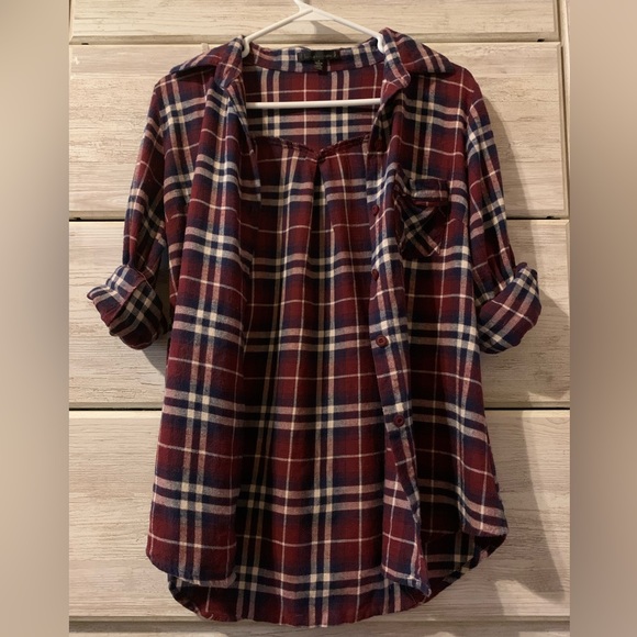 Lucca Couture Flannel Button Down - Picture 4 of 4